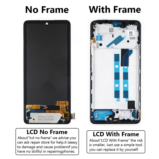  Para Xiaomi Redmi Note 11 Pro 5G Reemplazo De Pantalla [No  Original] Compatible Para Xiaomi Redmi Note 10 Pro 4G Pantalla LCD Pantalla  Táctil Digitalizador Asamblea 21091116I 2201116SG LCD Negro 