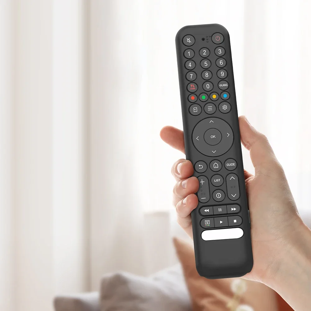 Silicone Remote Case for TCL RC716/RC833 GUB1 Remote Protective Case with Lanyard Anti-Slip Shockproof Anti-Drop Silicone Sleeve