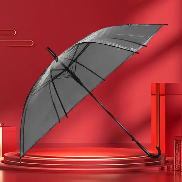 Készüljön Fel Az Esős Napokra A Nagykereskedelmi Átlátszó És Eldobható Műanyag Esernyőkkel - Maradjon Száraz Stílusos - Image 6