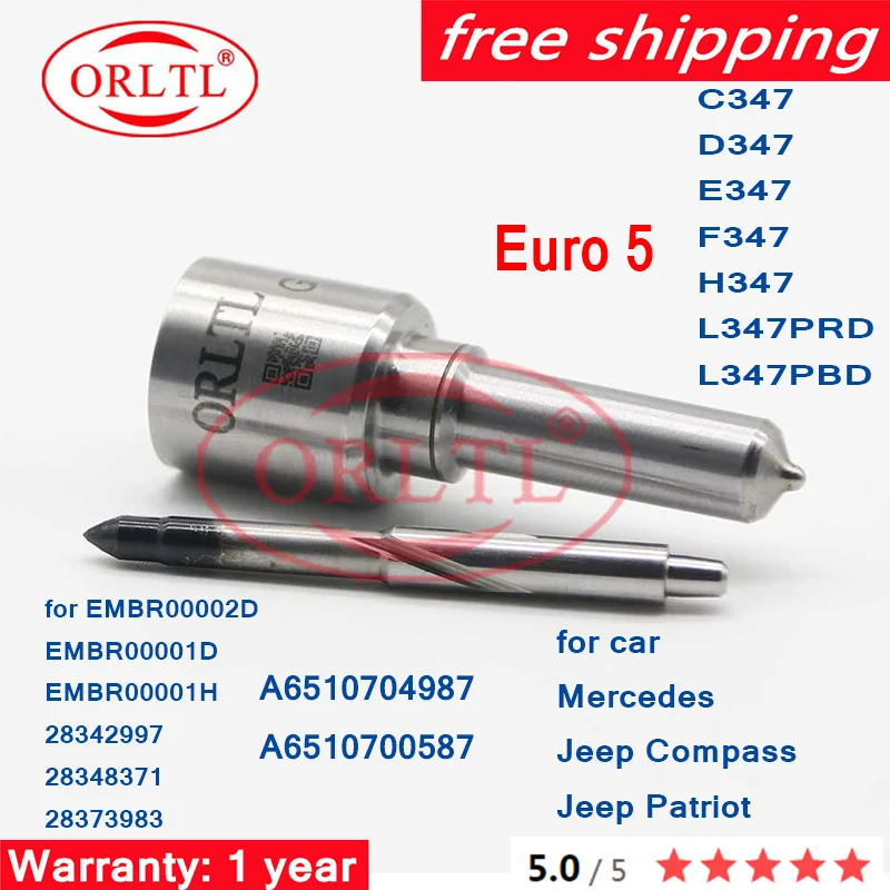 

H347 G374 для A6510704987 A6510700587 28342997 28348371 28373983, Инжекторная Форсунка для дизельного топлива epson,