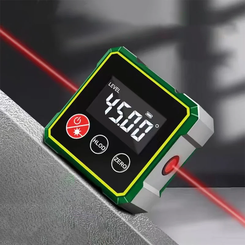 360 ° Magnetischer Digitaler Winkelmesser mit Elektronischem Laser-Messgerät, Typ-C-Ladung, LCD Elektronischer Winkelmesser, Messwerkzeug – Detail 3