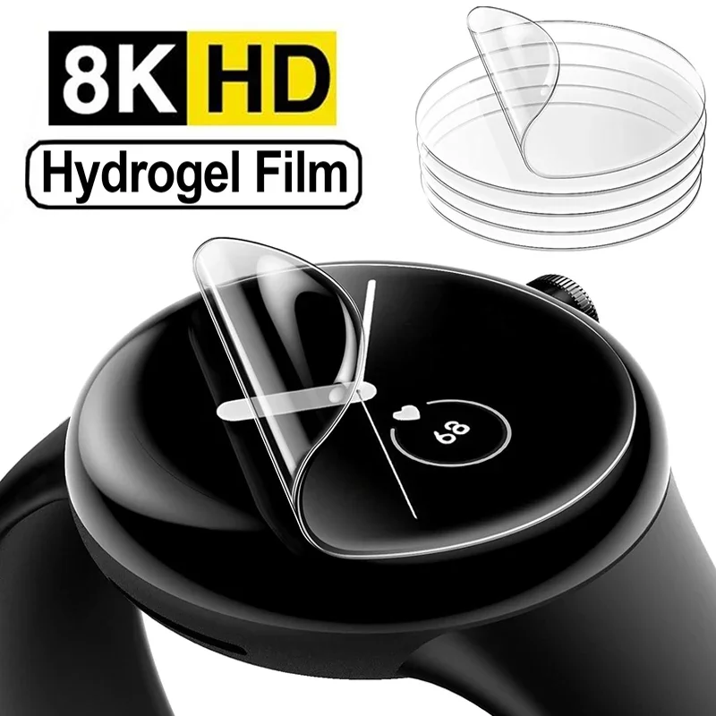 Hydrogel Film Screen Protector for Smartwatches - Clear Slim Anti-Scratch Soft TPU