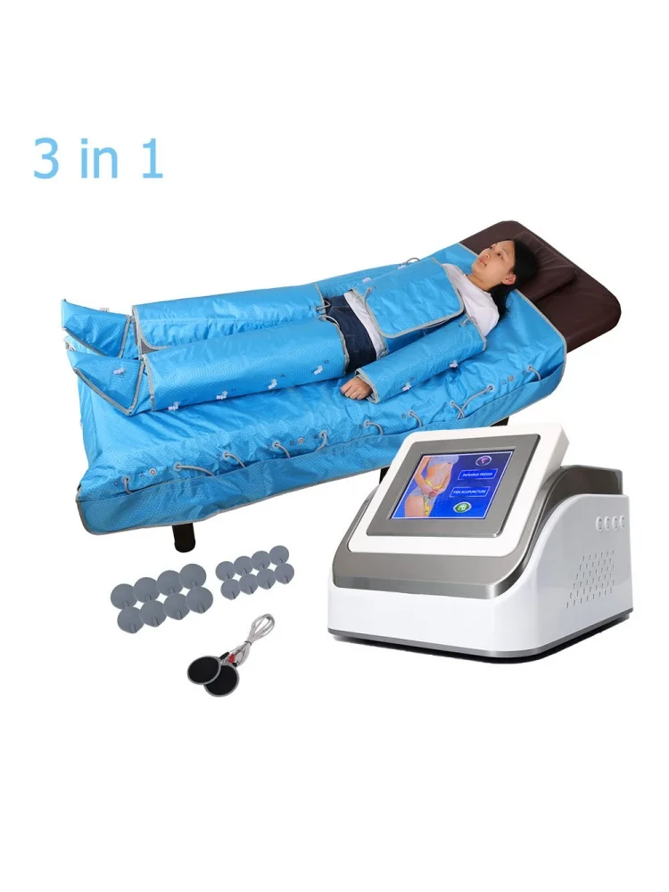 lymphatic drainage machine 3 in 1 inf heating ems air preso air massage pressotherapy slimming machine