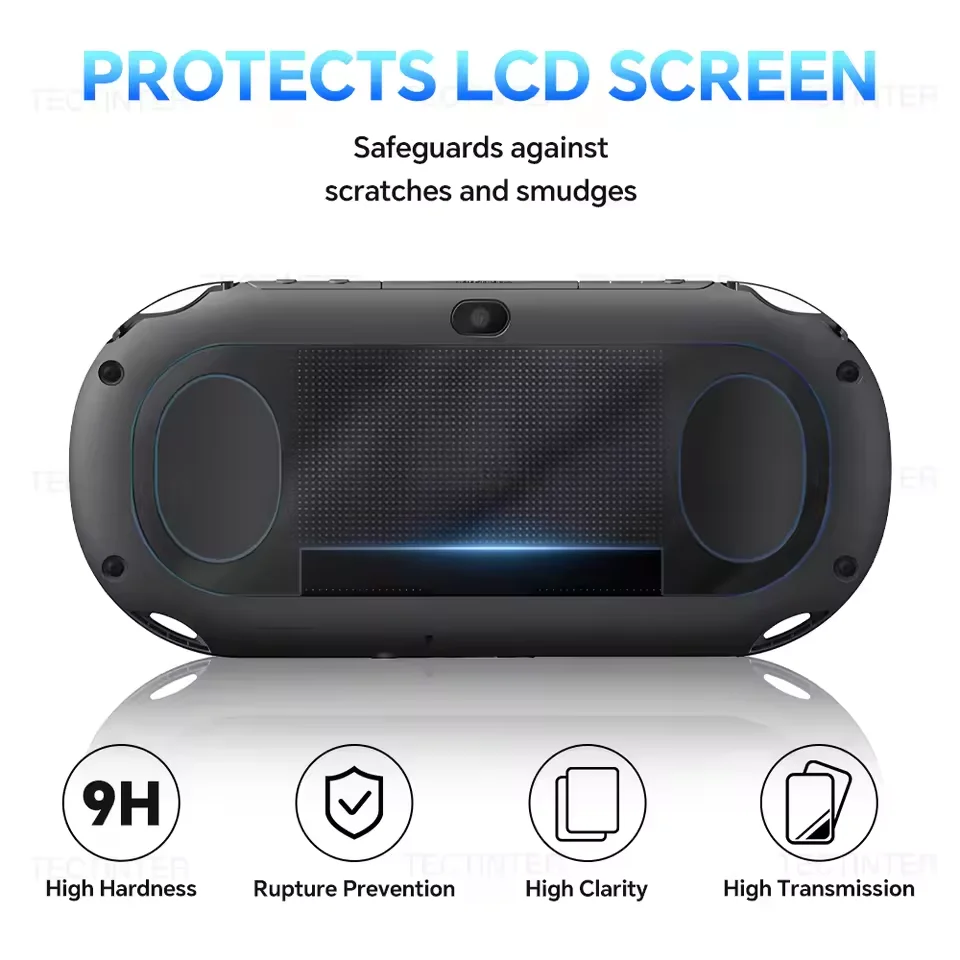 Ultra-Clear Tempered Glass Screen Protector with Protective Film - Full Coverage Front + Back