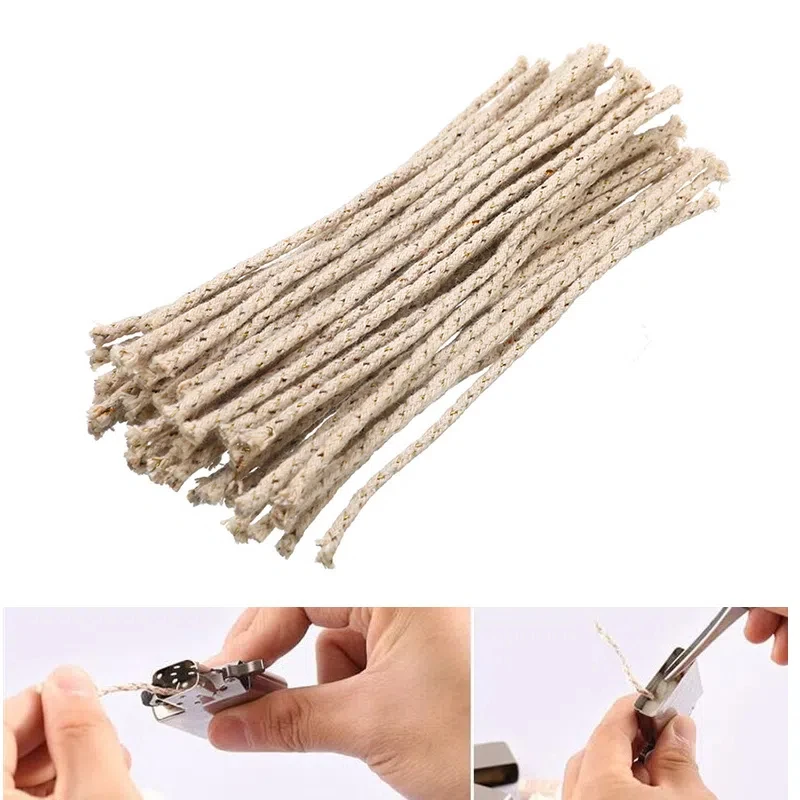 Copper Wire Cotton Core Wicks For Zippo Kerosene Oil Petrol Lighter Universal Replacement Accessories 10/50pcs