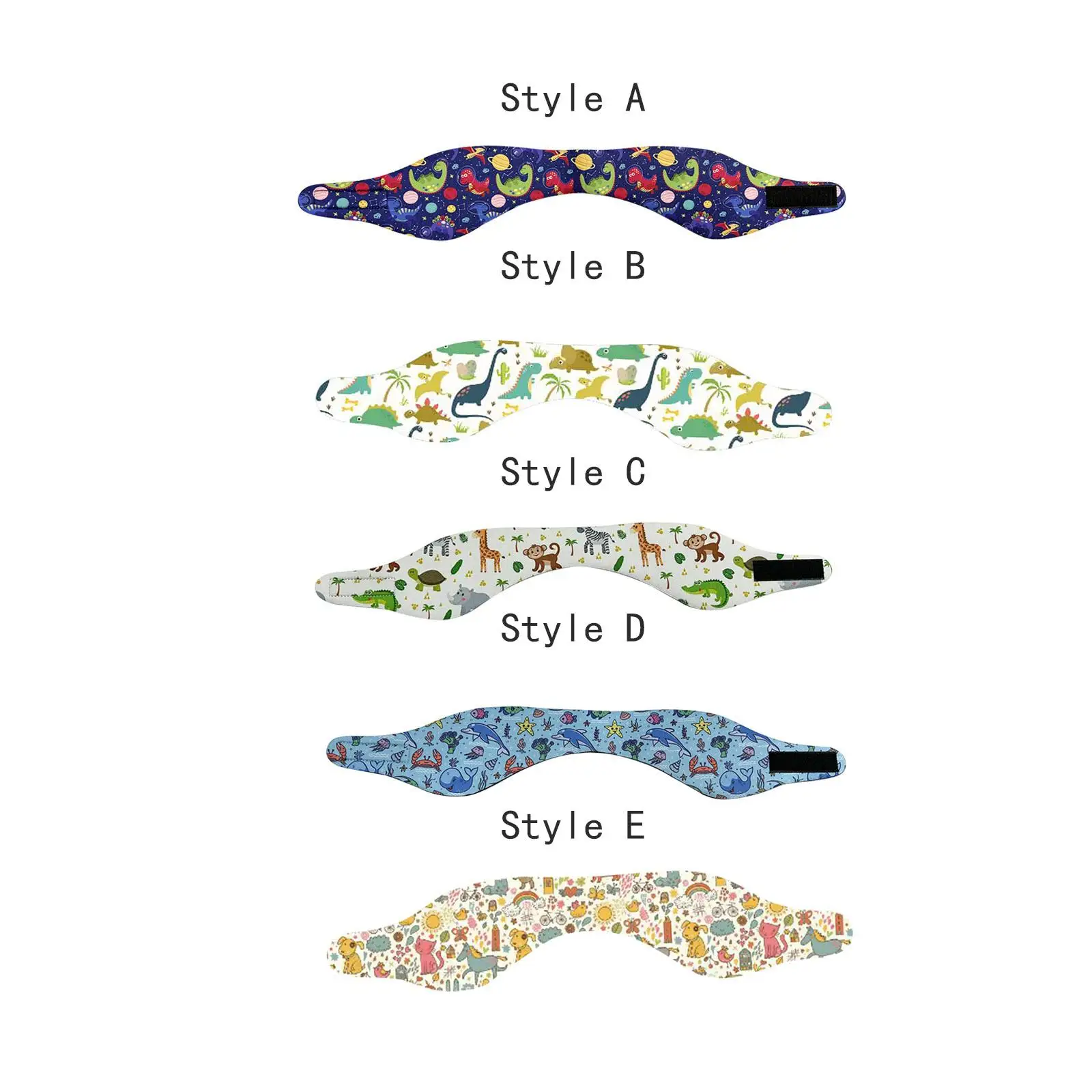 

Children Swimming Headbands Ear Bands Neoprene Cartoon Pattern Comfortable Durable Flexible for Surfing, Water Skiing, Canoeing