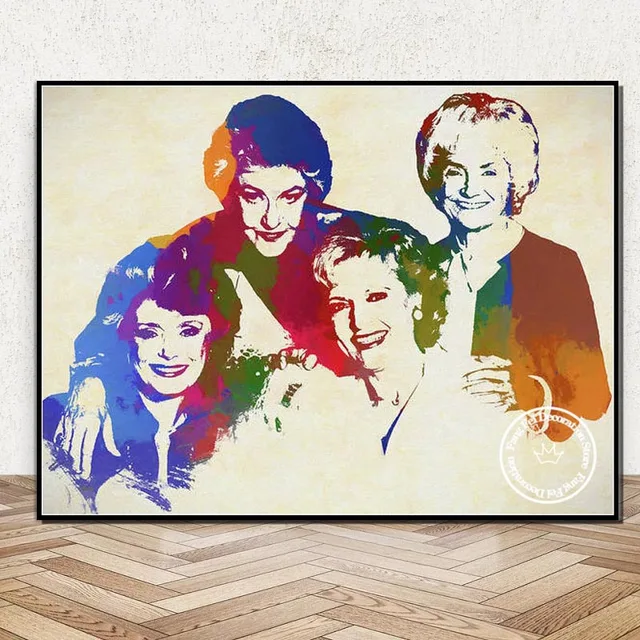 The Golden Girls Tv Series AB Diamond Painting Art Four Grandma Friends  Betty White Cross Stitch Embroidery Home Decor