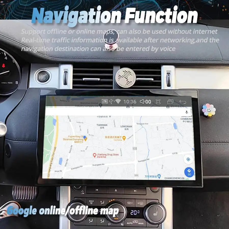 Pantalla de 13,3 pulgadas para coche, Radio Android, navegación GPS estéreo para Land Rover Range Rover Evoque 2013-2017, reproductor Multimedia CarPlay HU 6