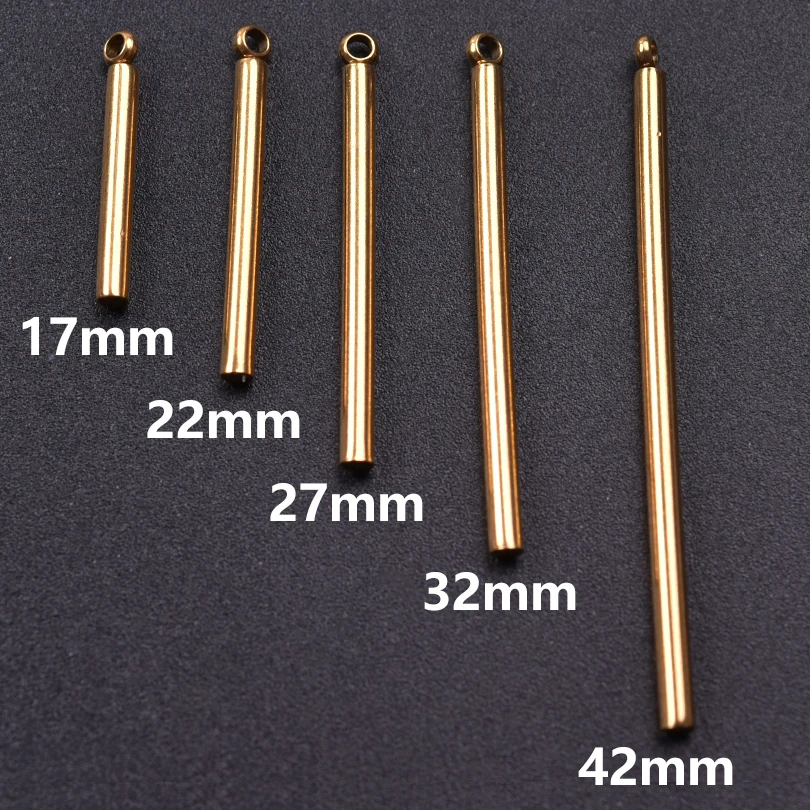 10pcs 32mm Stainless Steel Charms Pendants Hollow Rectangle Frame for DIY Jewelry Making - 36