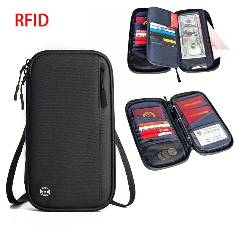Durable & Waterproof RFID Travel Document Organizer and Passport Protector