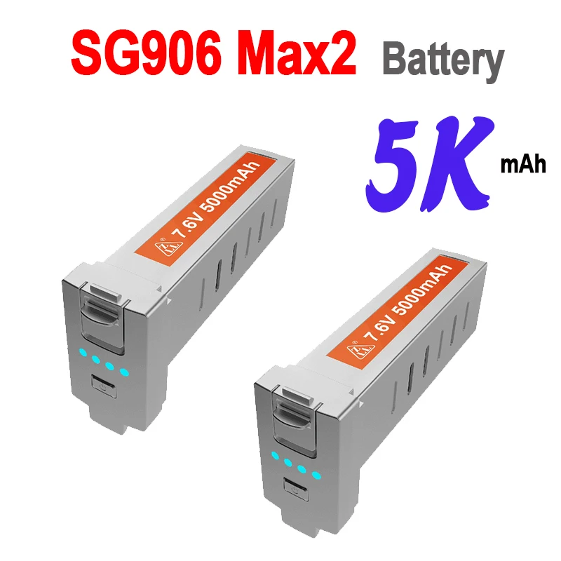 

ZLL SG906 MAX2 Battery 4K Professional Drone Black 7.6V 5000mAh SG906Max2 Original Battery Max2 Drone Accessories Spare Battery