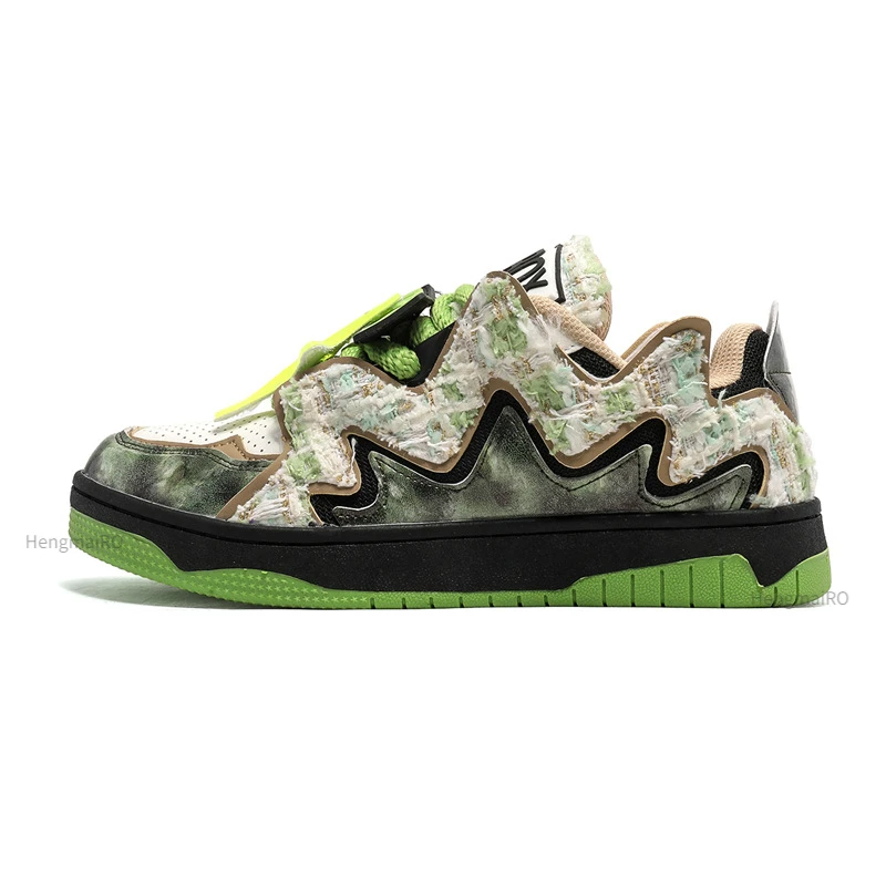 Women Shoes for Men Tennis Retro Broken Style Y2K Punk