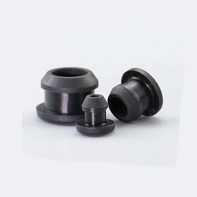 Silicone Rubber Hole Caps Seal Stopper 4-30mm T Type Plug Cover Snap-on Gasket Blanking End Seal Stopper Soft High Temperature