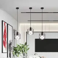 Popular Retro Simple Style Ceiling Light Hanging Lamp Industrial Hollow Out Design Iron Pendant Light for Living Room Restaurant - Image 5