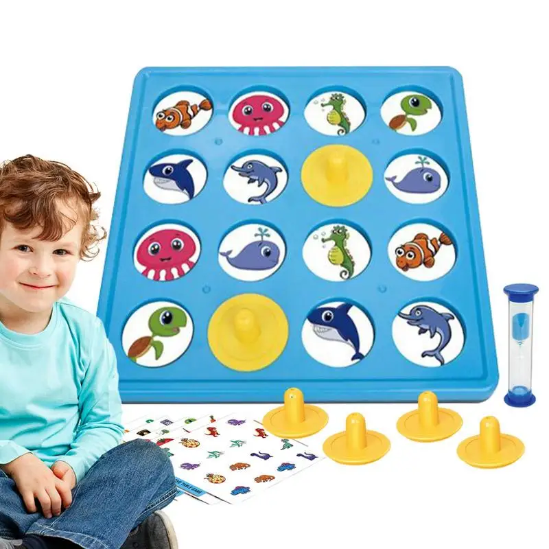 

Memory Games For Kids Montessori Puzzle Fine Motor Toys Board Game For Color Shape Recognition Toddler Puzzles Memory Card Game