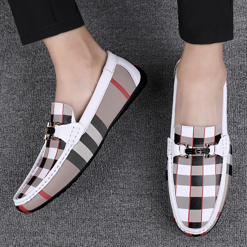 casual sneakers leather shoes leather sneakers Men Casual Leather Shoes Outdoor Fashion Breathable Sole Size 46