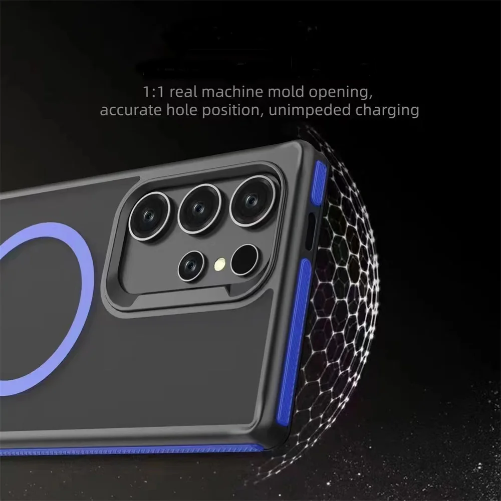 Slim Matte Magnetic Phone Case with Fashionable Magsafe Charging Frosted Cover