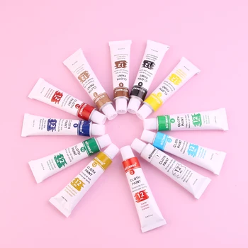 12-Color Fabric Textile Paint Set 3