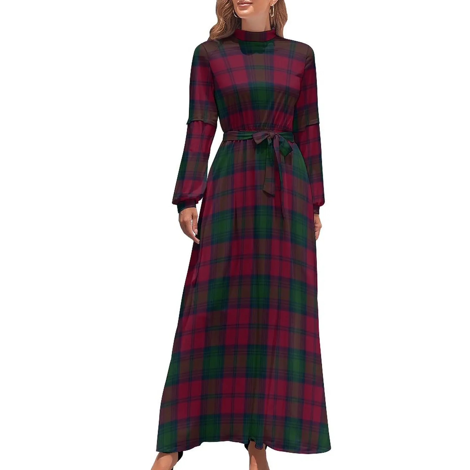 Vestido largo a cuadros Clan Lindsay para mujer, vestidos largos, vestidos de noche de lujo para mujer, vestidos de noche para boda, vestidos de fiesta para mujer