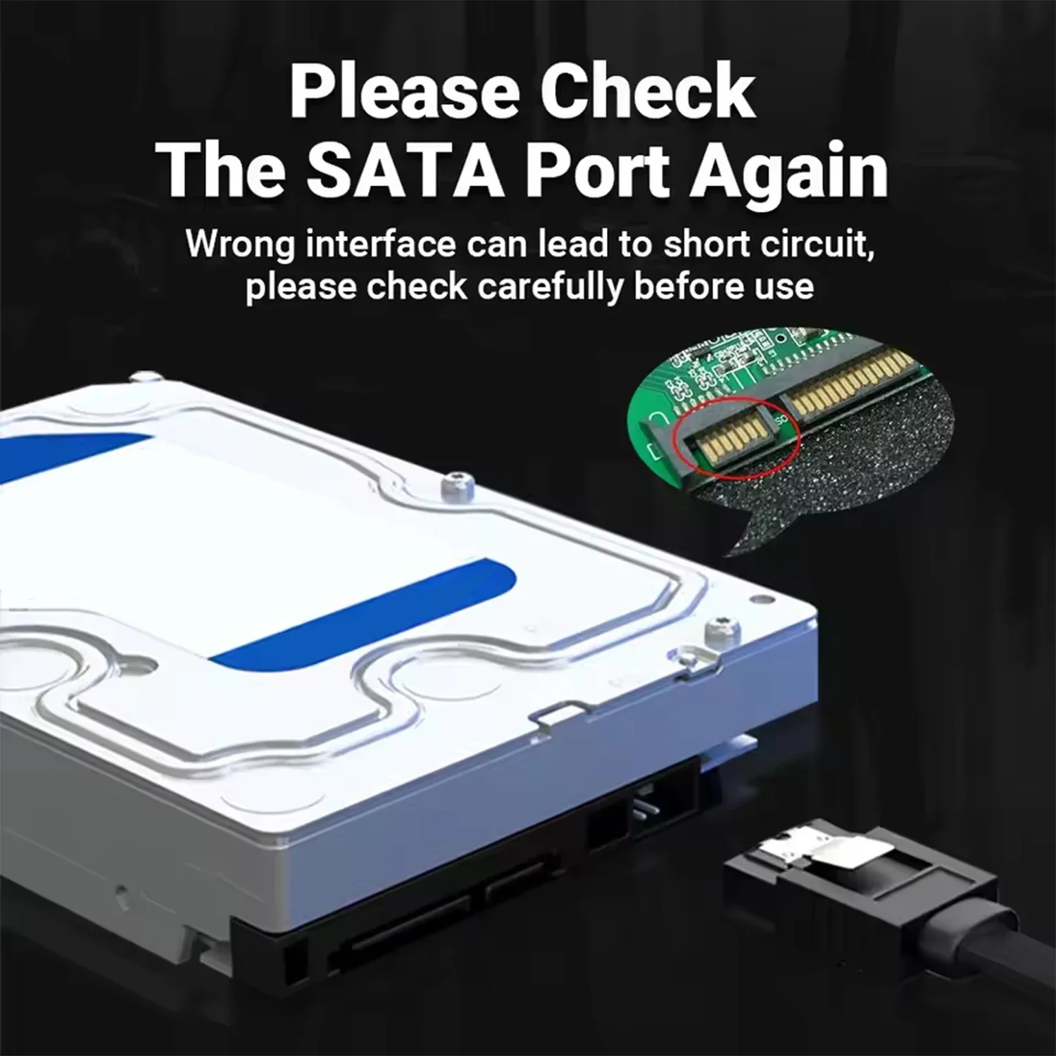 SATAIII 90° Right Angle &Straight to Straight 6Gbps 7pin Data Cables SATA 3.0 Data Transmission Cord for SDD CD Driver CD Writer