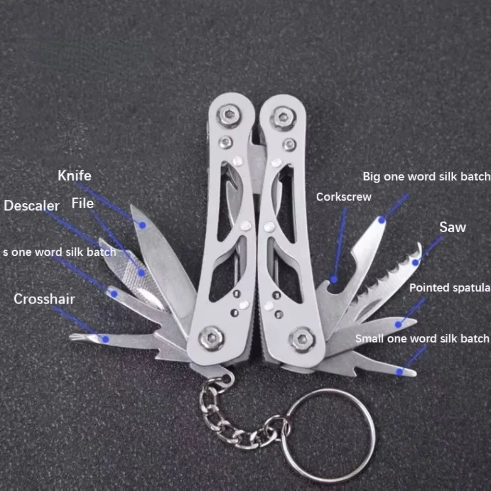 Stainless Steel Folding Multi-Tool Pliers for Camping & Survival 5