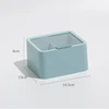 Transparent Covered Makeup Cotton Swab Lipstick Storage Box Nordic Style Double-layered Simple Desktop Storage Box 6