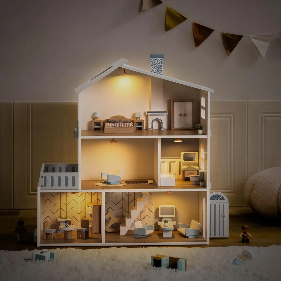 ROBOTIME Set Mobili Per Casa Delle Bambole 26 Pezzi – 5 Stanze Con Accessori Realistici, Regalo Per Bambine 3+ - 2