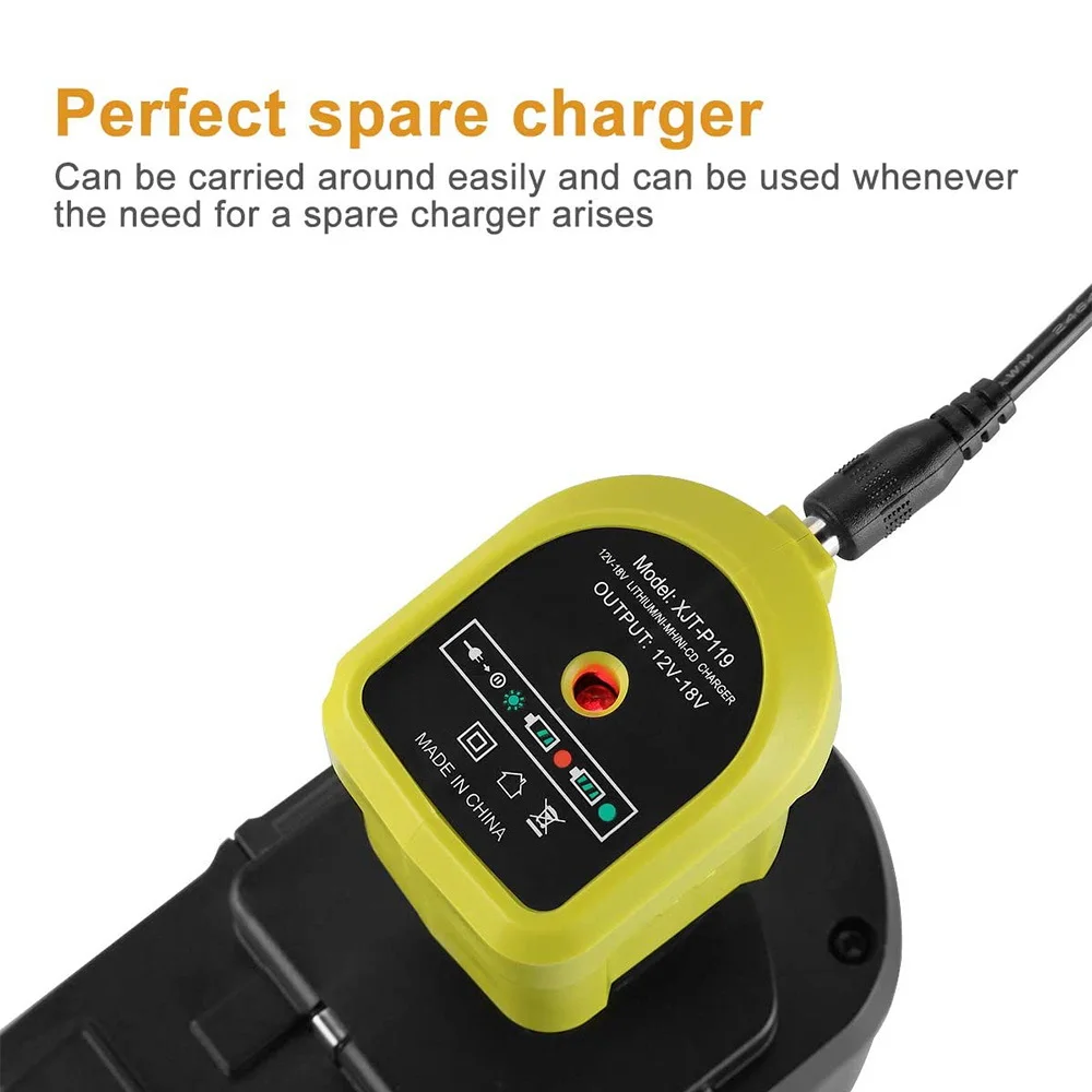 ABFKL P119 NiCd Lithium-Ion Dual Battery Charger for Ryobi 18V ONE+ ...