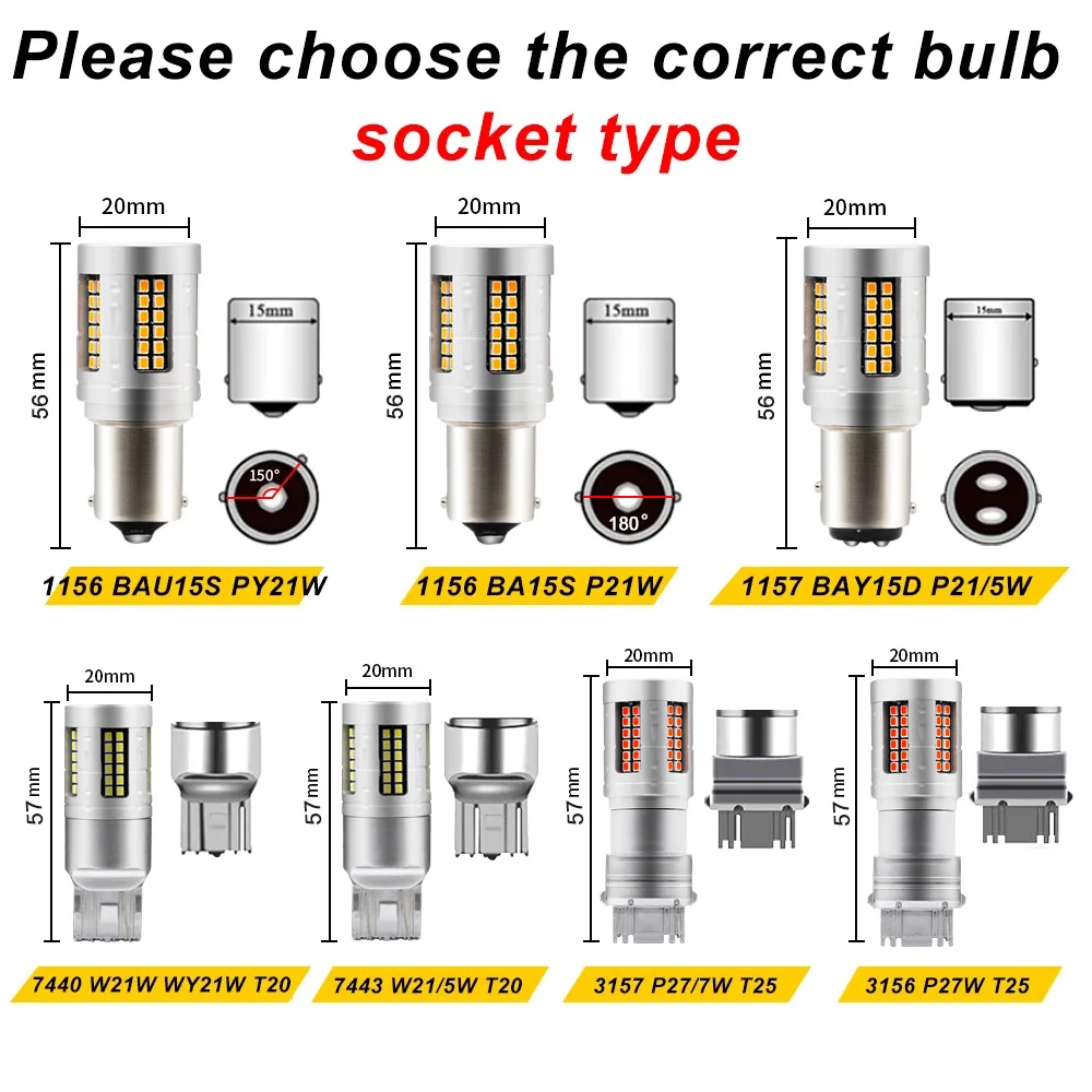 Рисунок 2 - 1156 BA15S BAU15S 7440 3157 светодиодные