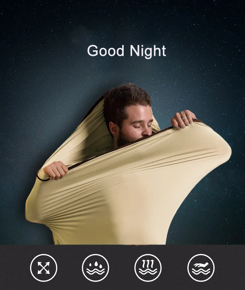 Description Picture 2 of itemNaturehike Hiking Camping Sleeping Bag Liner Ultralight High Elastic Mummy Quilt Winter Wearable Portable Pocket Sleeping Bags