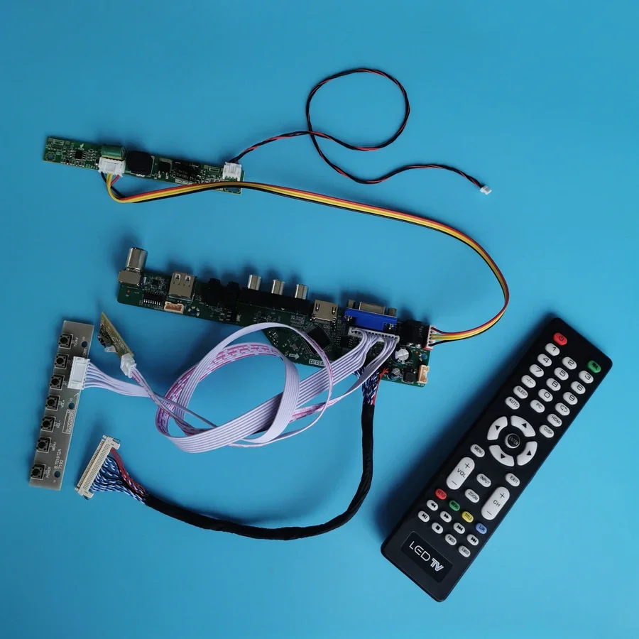 1920*1080 60Hz Wlde Lcd Matrix Per Mv215Fhm/Mv230Fhm/Mv238Fhm/Mv270Fhm Monitor Controller Board Kit 30 Pin Vga Av Usb Lvds