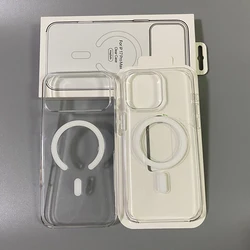 Crystal Clear Protective Case with Touch Camera Button for Wireless Charging Compatibility (Clear)