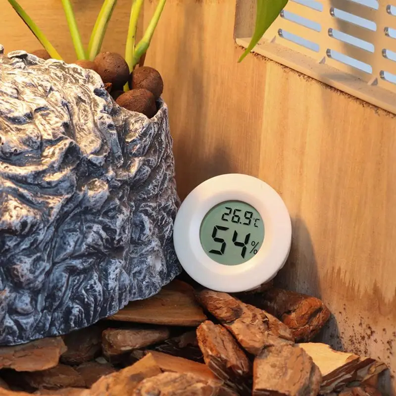 Reptile Thermometer Mini Digital Humidity Temperature Meters Gauge
