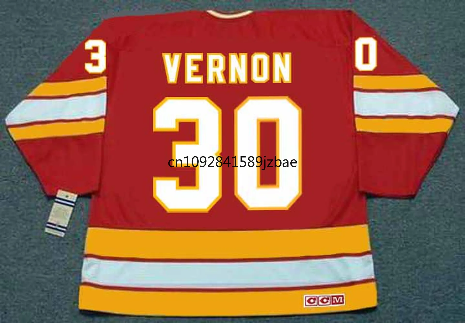 Lanny McDonald Jersey Canada Calgary Retro Ice Hockeys Jerseys 30 Mike Vernon Jersey 14 Theoren Fleury Us Mens Size M-3XL