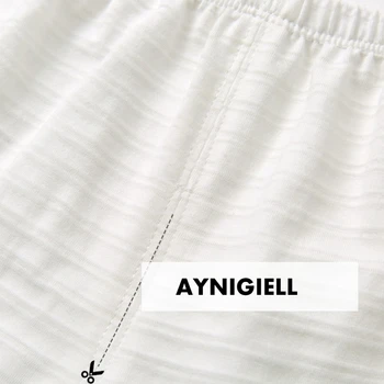 AYNIGIELL طقم ملابس رجالي صيفي مكون من قطعتين من القطن الخالص بأكمام قصيرة للفتيات من عمر 1-3 سنوات 6