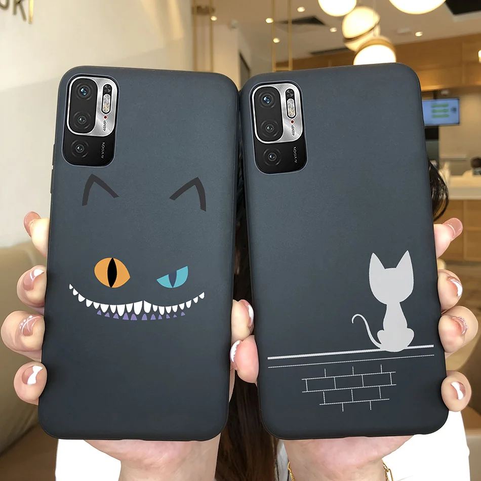 Charming Heart Soft Silicone Phone Case for Girls - Compatible with Xiaomi Redmi Note 10/10T 5G