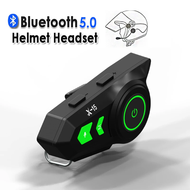 

Motorcycle Helmet Bluetooth 5.0 Headset Waterproof Wireless Handsfree Music Speaker Auto Answer Stereo For Racing Riders Skiing