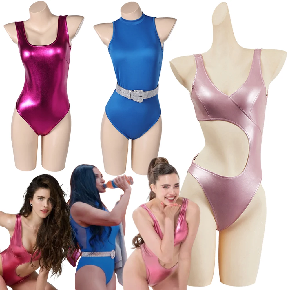 2024 Movie Substance Sue Cospaly Fitness Wear Jumpsuits Costume