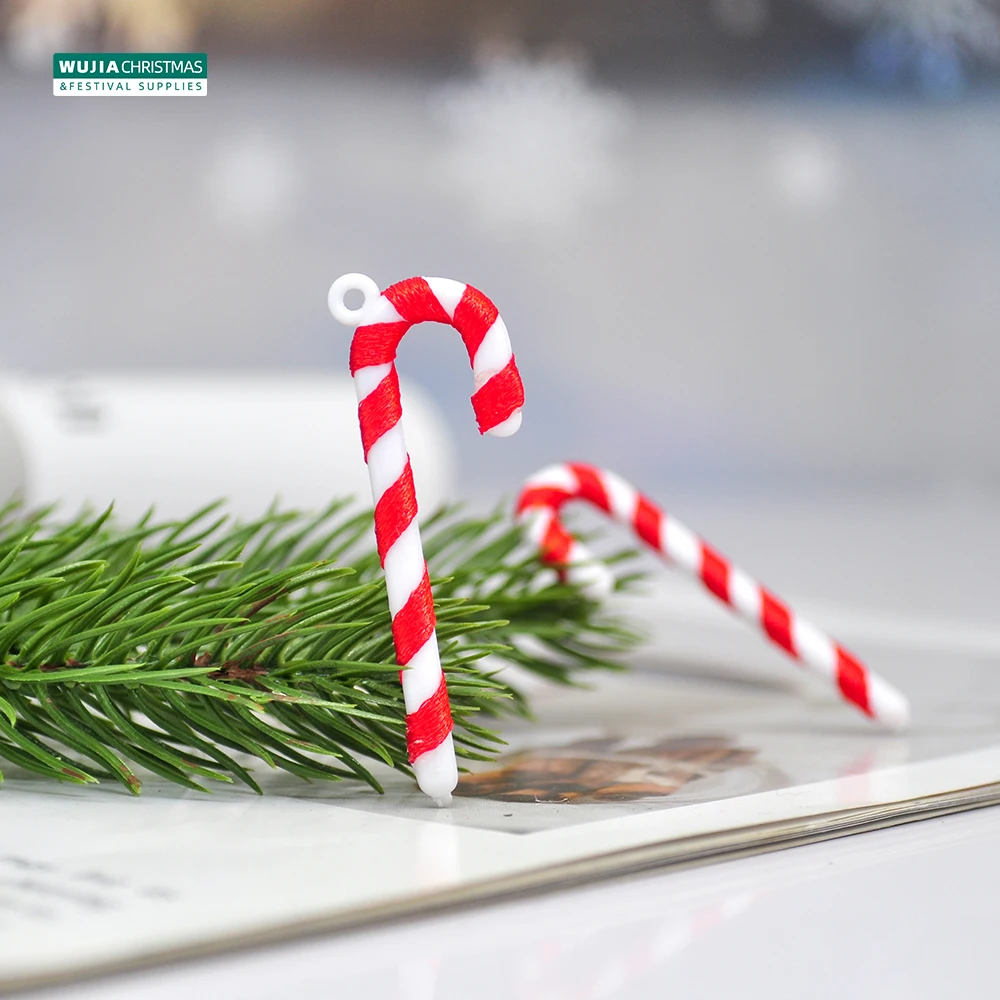 30pcs Christmas Decoration Candy Cane Twisted Crutch Xmas Tree Hanging Ornaments For Holiday Party Children Toy New Year Navidad christmas decorations
