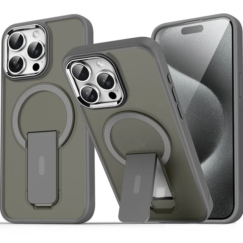 Desert Gold Magnetic Folding Phone Case with MagSafe-Compatible Charging - Hard Back Cover