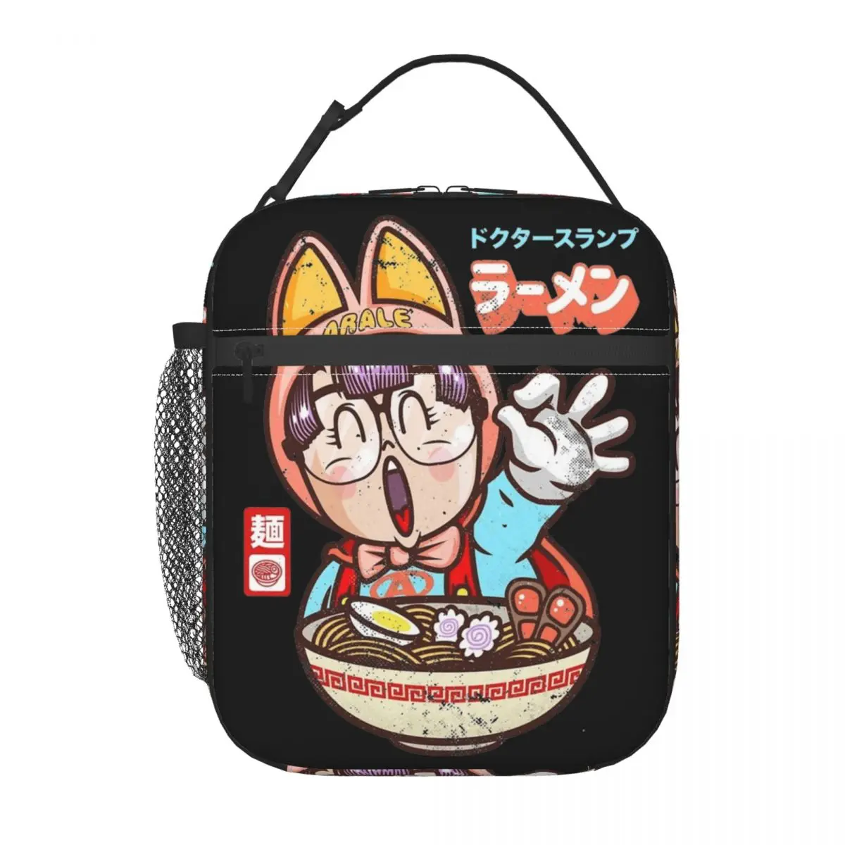 Arale Noodle Ramen Dr Slump Insulated Lunch Bag Portable Meal Container Cooler Bag Tote Lunch Box Office Picnic Food Handbags