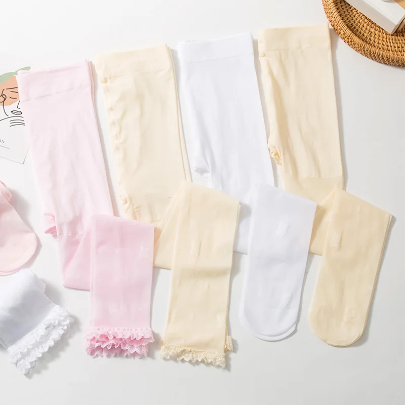 ストレッチロリータベルベットプリントソックス