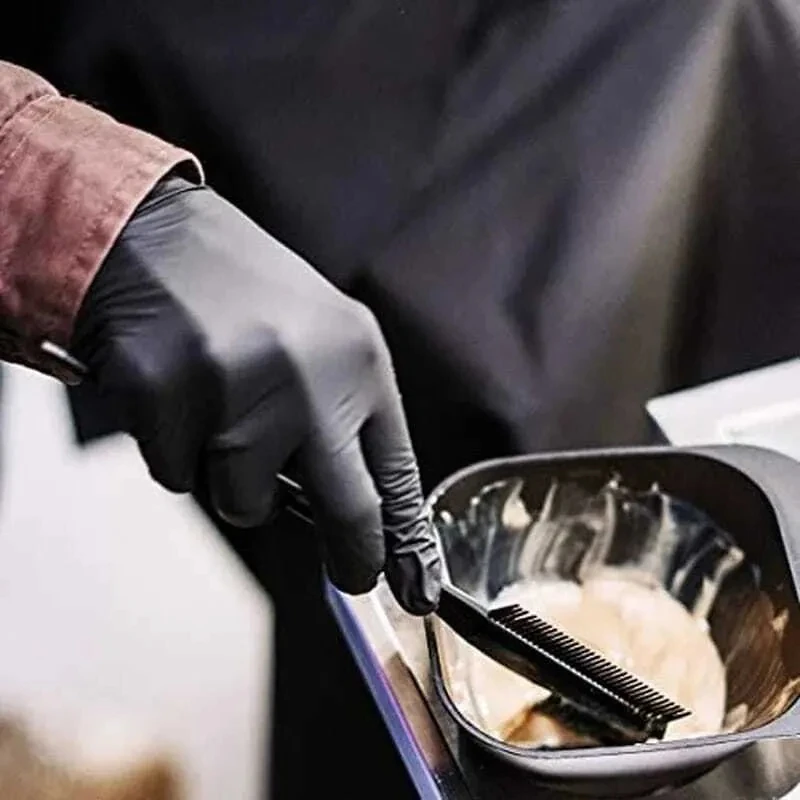 20/40/60PCS Disposable Black Nitrile Gloves for Kitchen Cooking S/M/L/XL Household Black Gloves Waterproof Cleaning Gloves 6