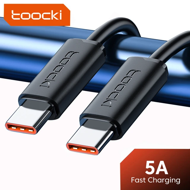 Toocki Type C to Type C Cable 100W PD Fast Charging Charger USB C to USB