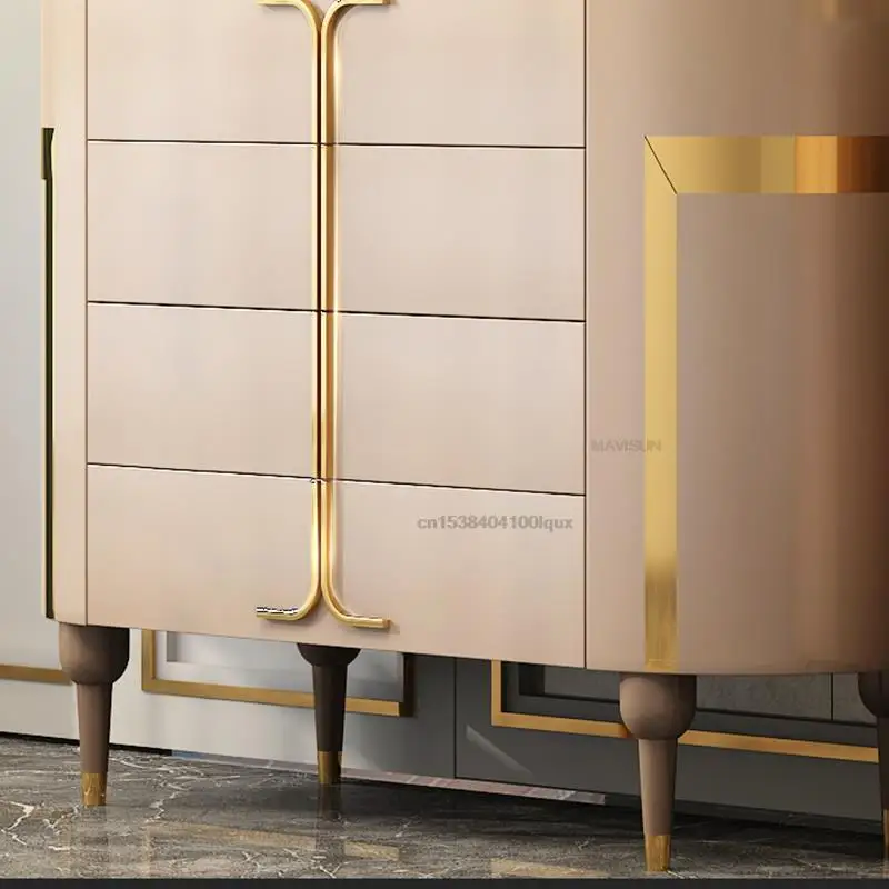Light Luxury New Five-Drawer Cabinet Combination Modern Minimalist Villa Decoration Porch Cabinet Hallway Furniture Cupboard