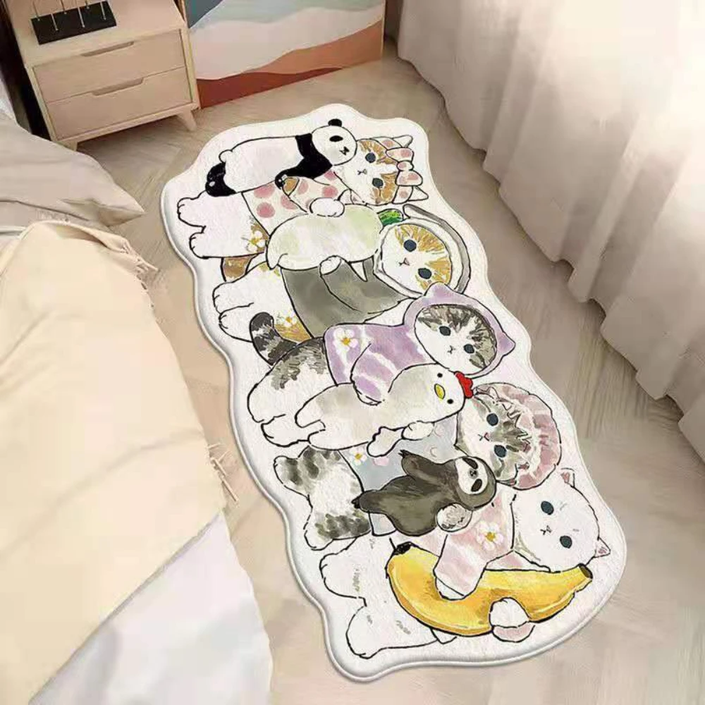 3D White Kitten 1026 Non Slip Rug Mat