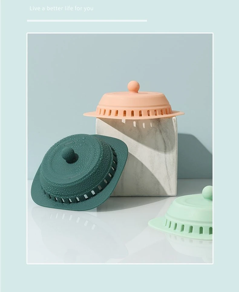 Description Picture 3 of itemBathroom Washbasin Drain Hair Catcher Silicone Sink Drain Strainer Shower Bathtub Floor Filter Deodorant Plug Bathroom Accessory