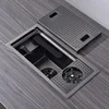 Home Island Bar Mini Small Sink Hidden Stainless Steel Kitchen Sinks Handmade Single-slot with Cup Washer and Vegetable Basin WY 3