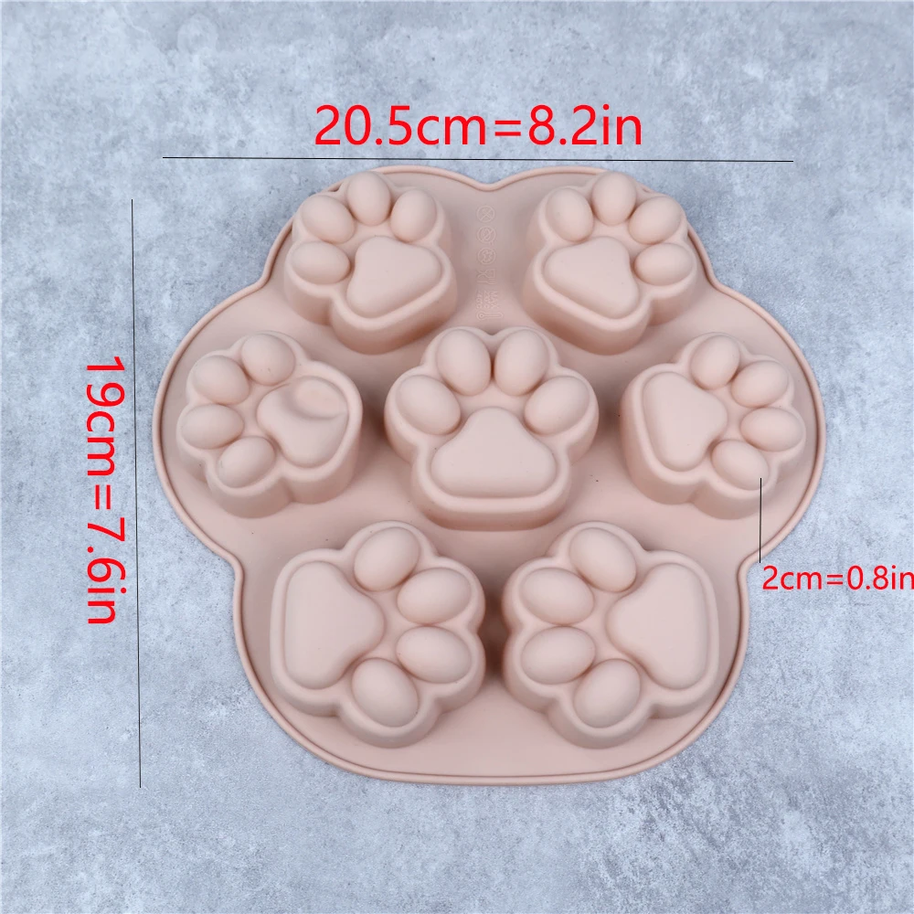 Paw Print Silicone Mold for Multi-Purpose Treats and Creations