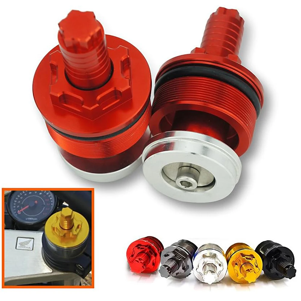 

Aluminum Motorcycle Preload Adjusters Fork Bolts Shock Absorber & Screws Bolt Cap Fit For Yamaha YZF R3 2015 YZF R25 2013-2014